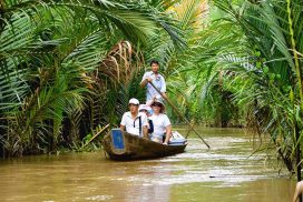 Delta řeky Mekong Vietnam